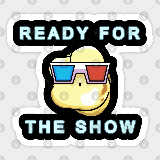 Got the popcorn ready Sticker by mrbitdot